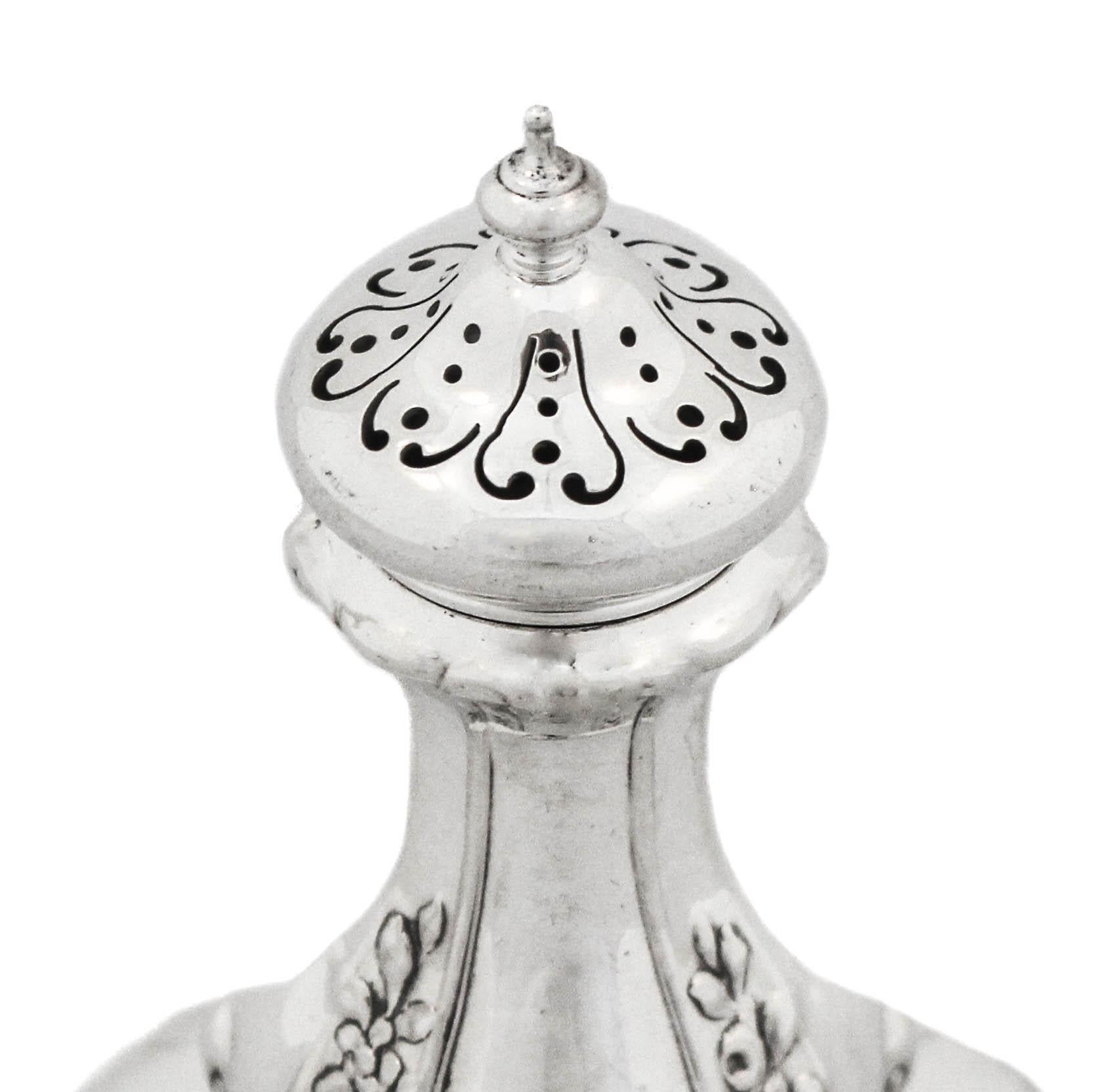 Sterling Silver Salt Shakers, circa 1900 For Sale 1