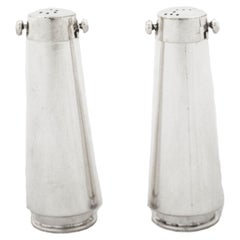Retro Sterling Silver Salt Shakers