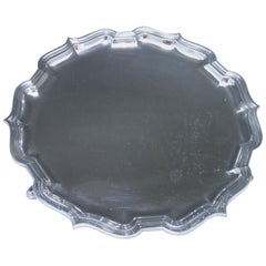 Sterling Silver Salver 1929 by Mappin and Webb