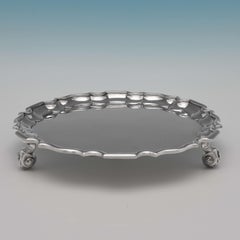 Antique Sterling Silver Salver, Sheffield, 1915