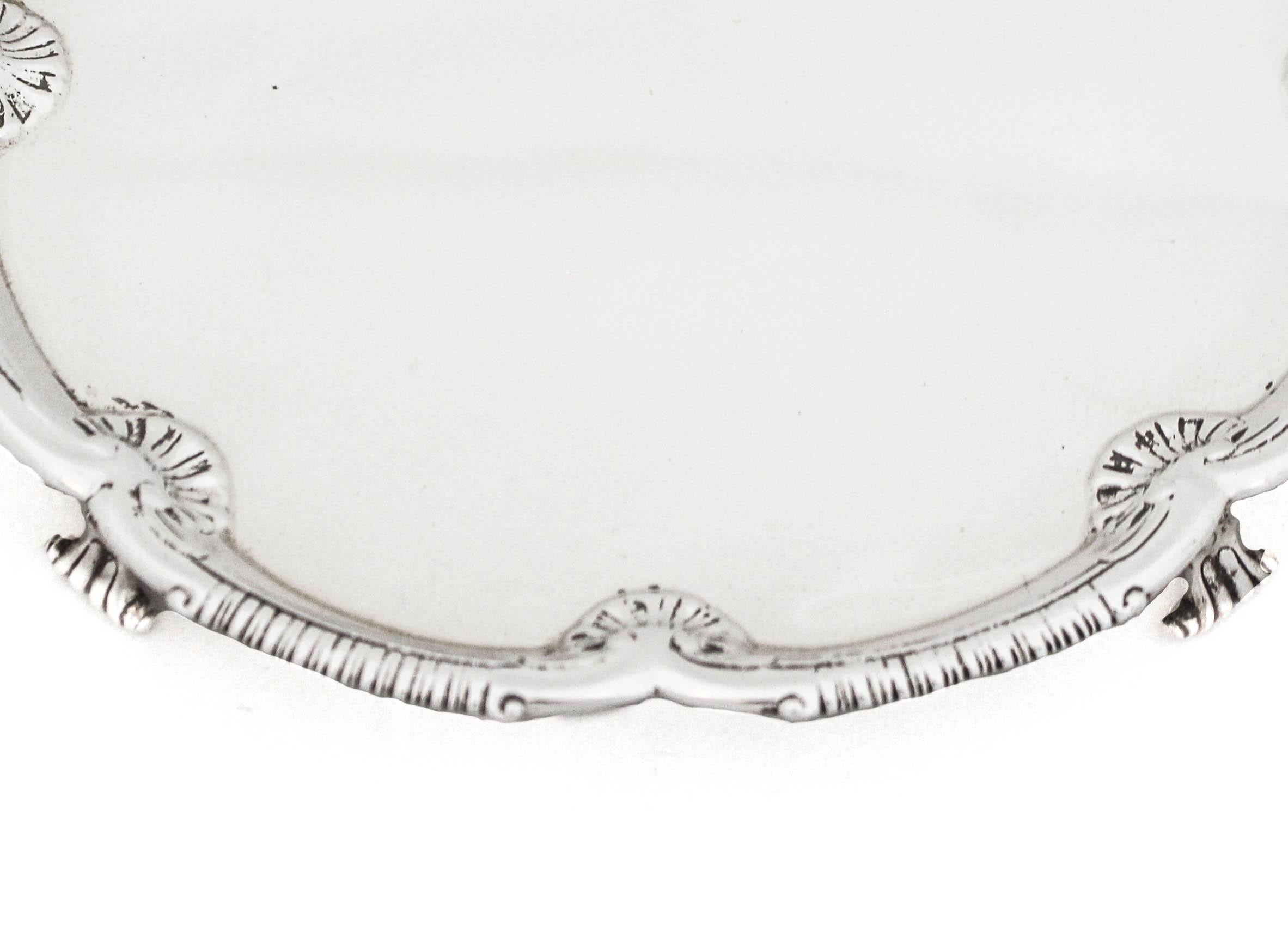 Bandeja de plata de ley principios del siglo XX en venta