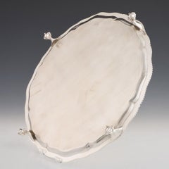 Salver in argento Thomas Bradbury Sheffield, 1894