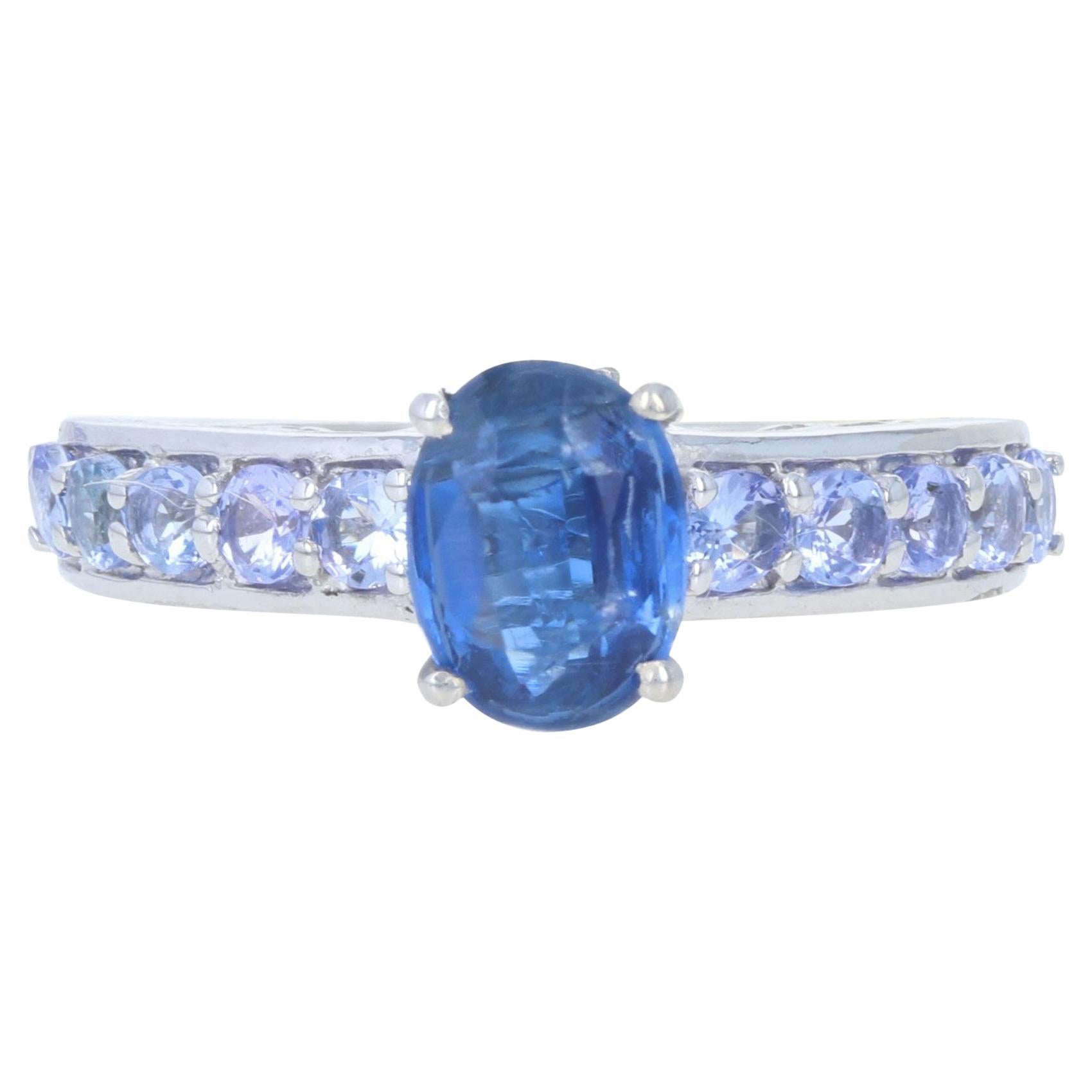 NEW Tanzanite Bypass Ring 925 Sterling Silver Women's Fine Estate Size 8 