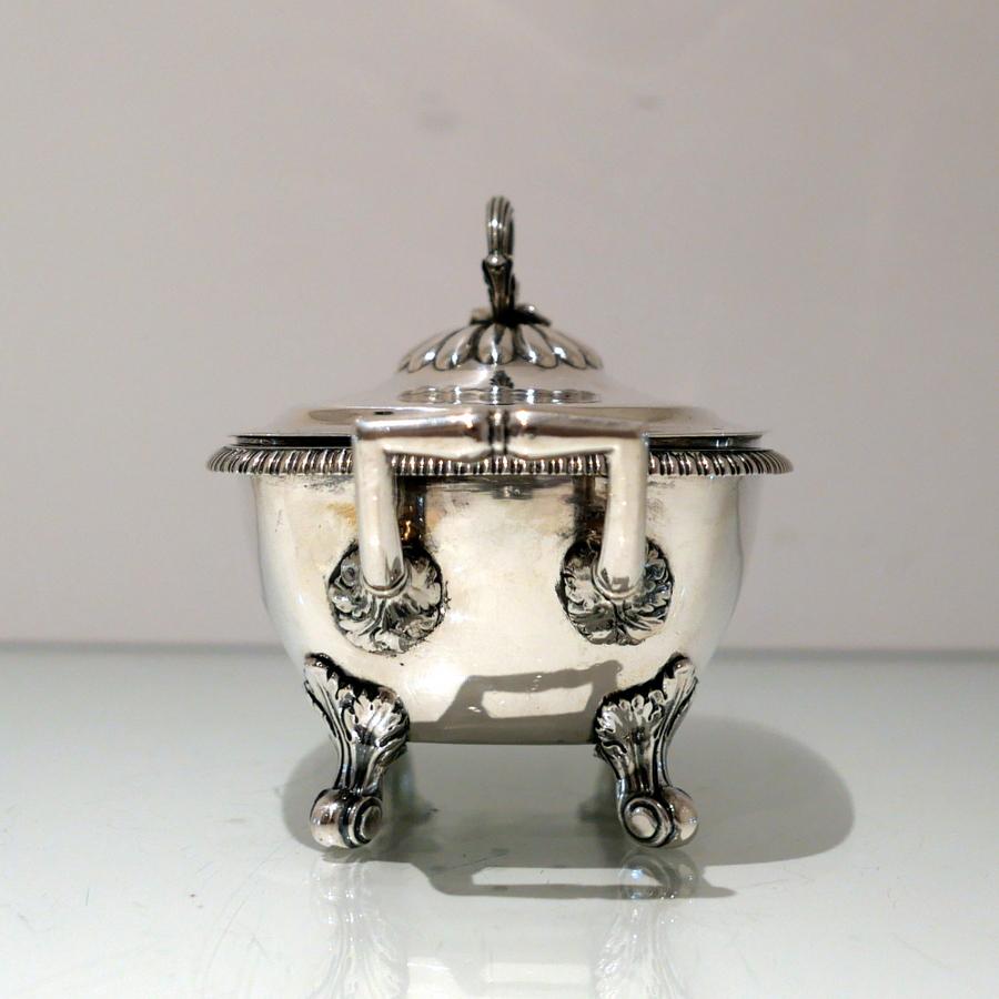 Early 19th Century Sterling Silver Sauce Tureen London 1809 William Burwash & Richard Sibley