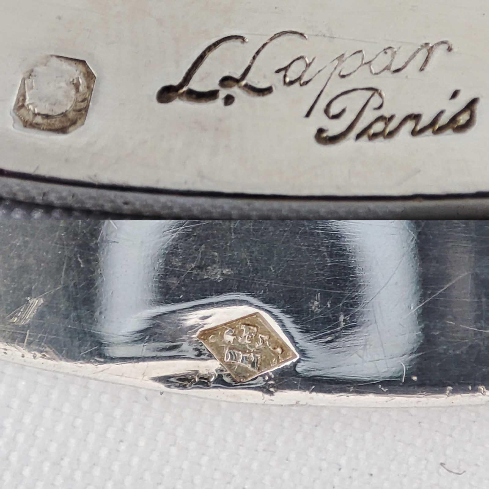 Salsiera in argento di Leon Lapar, Francia, XIX secolo in vendita 7