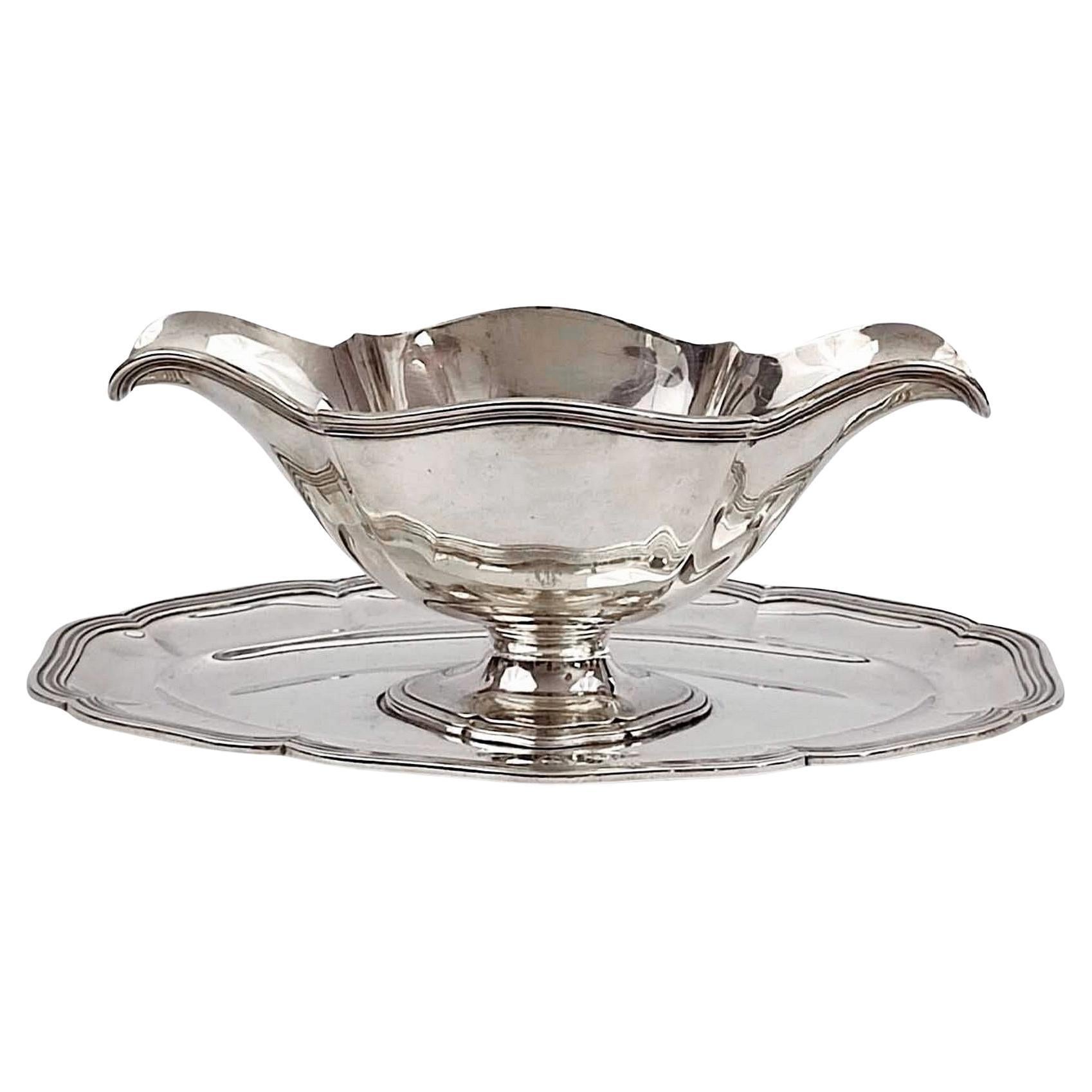 Salsiera in argento di Leon Lapar, Francia, XIX secolo