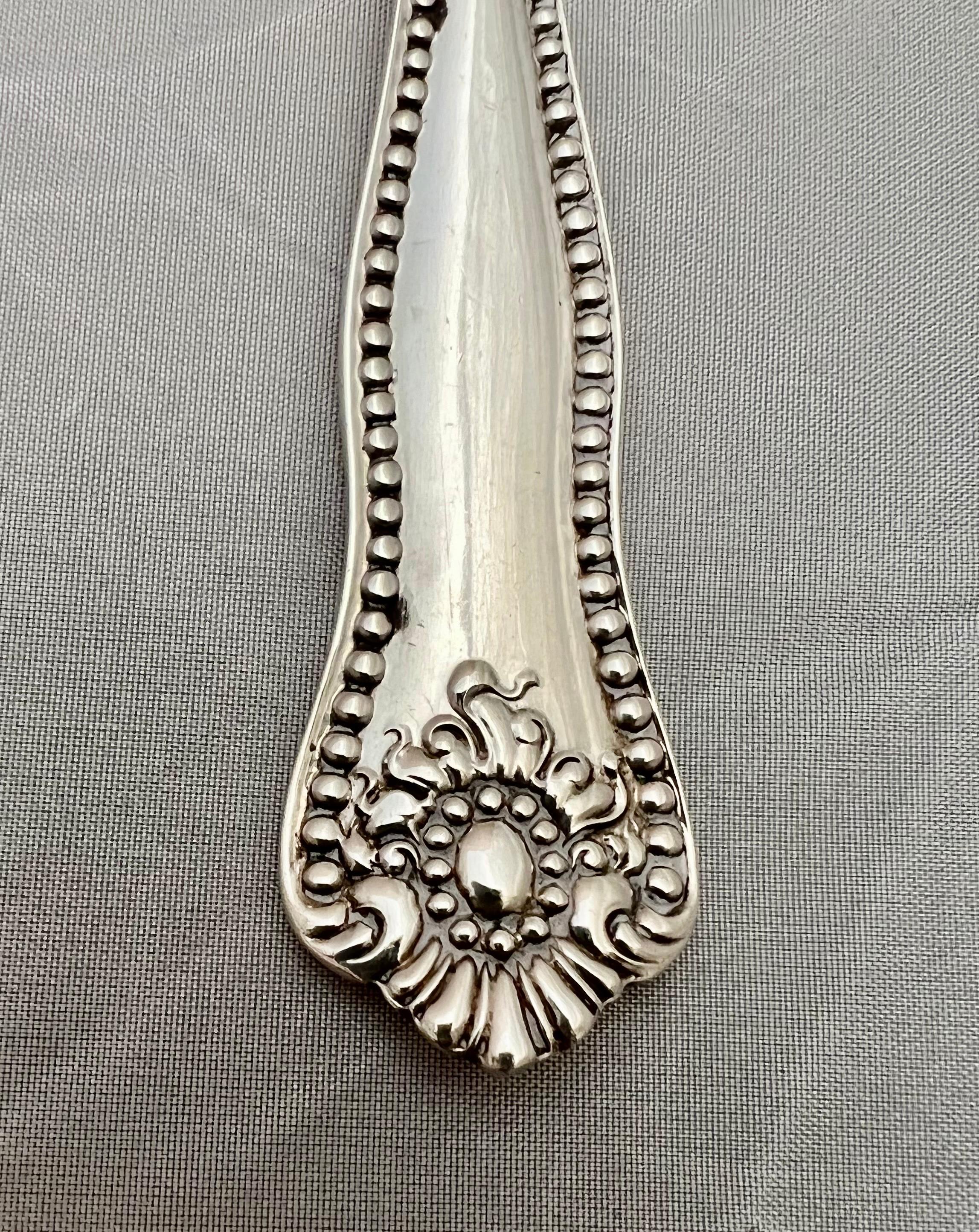 Other Sterling Silver Scalloped Serving Spoon