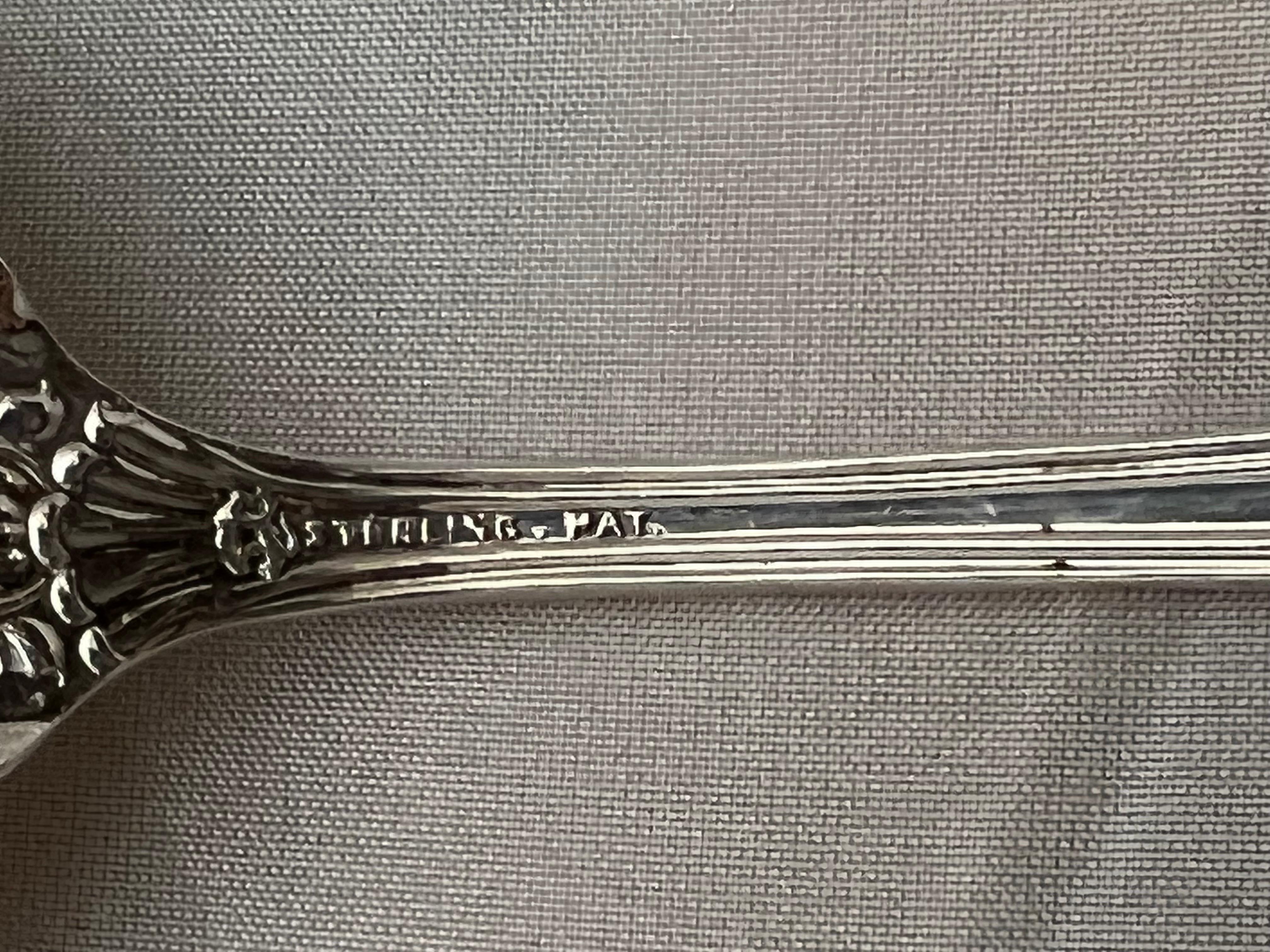 Sterling Silver Scalloped Serving Spoon 2