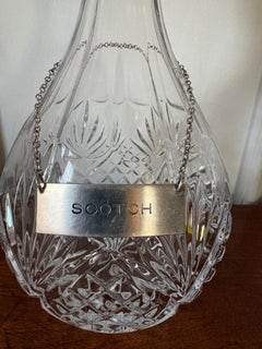 Sterling Silver "Scotch" Decanter Label, Early 20th Century