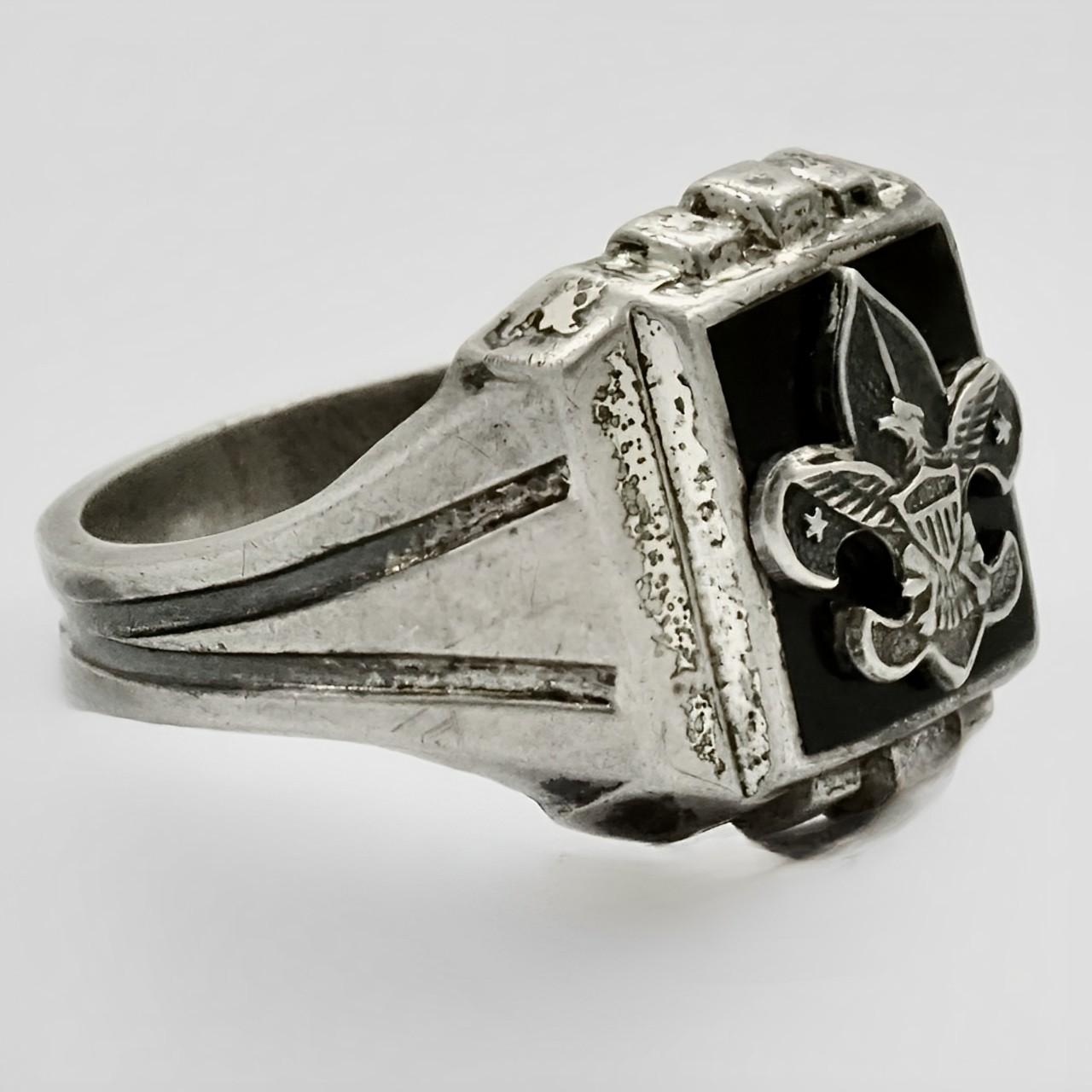 Anello Scout in argento 925 circa 1930 In condizioni buone in vendita a London, GB