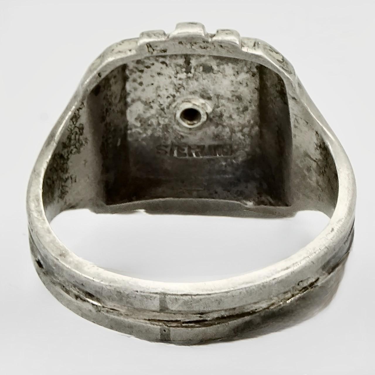 Anello Scout in argento 925 circa 1930 in vendita 1