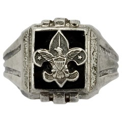 Sterling Silver Scouts Ring circa 1930s
