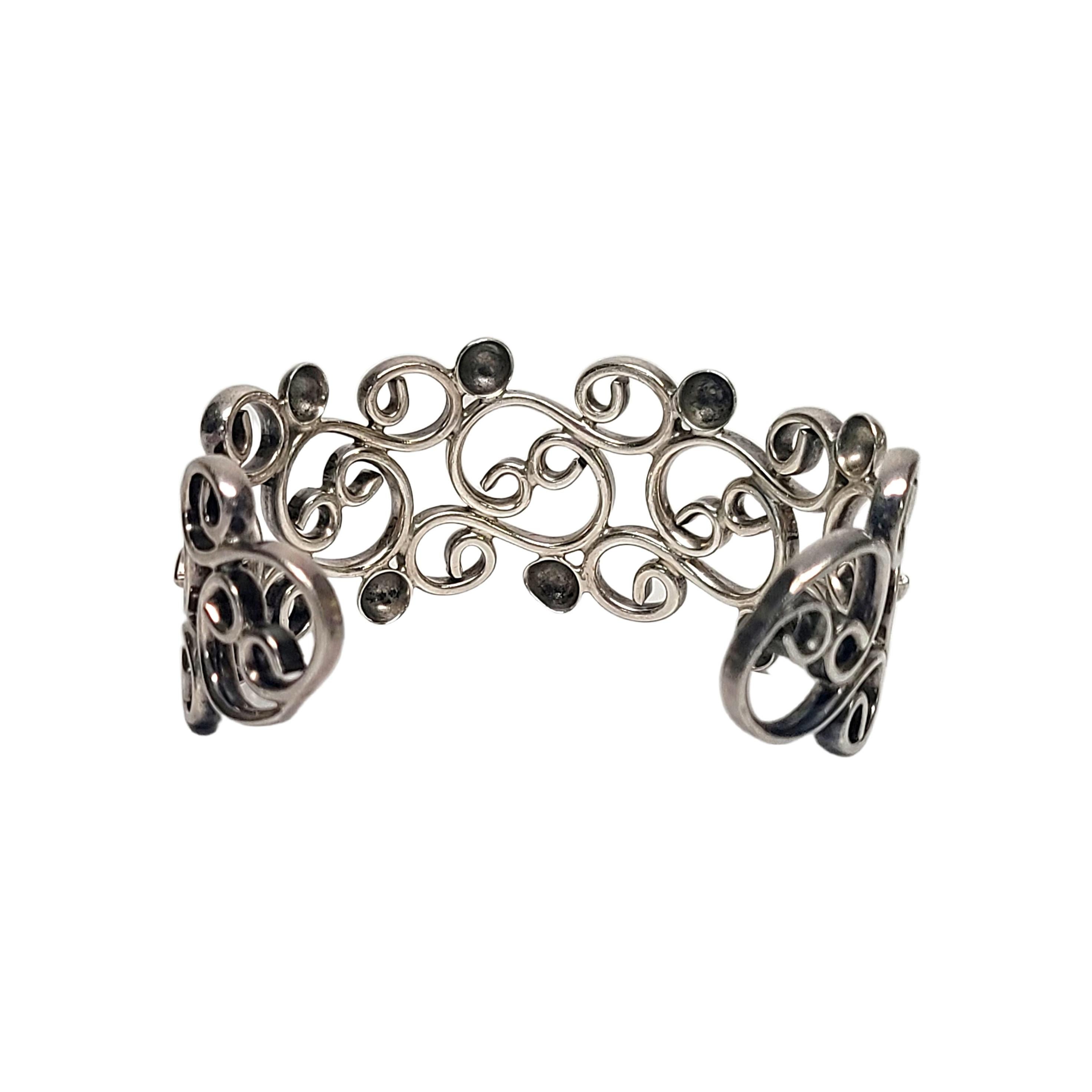 Women's Sterling Silver Scroll Cuff Bracelet