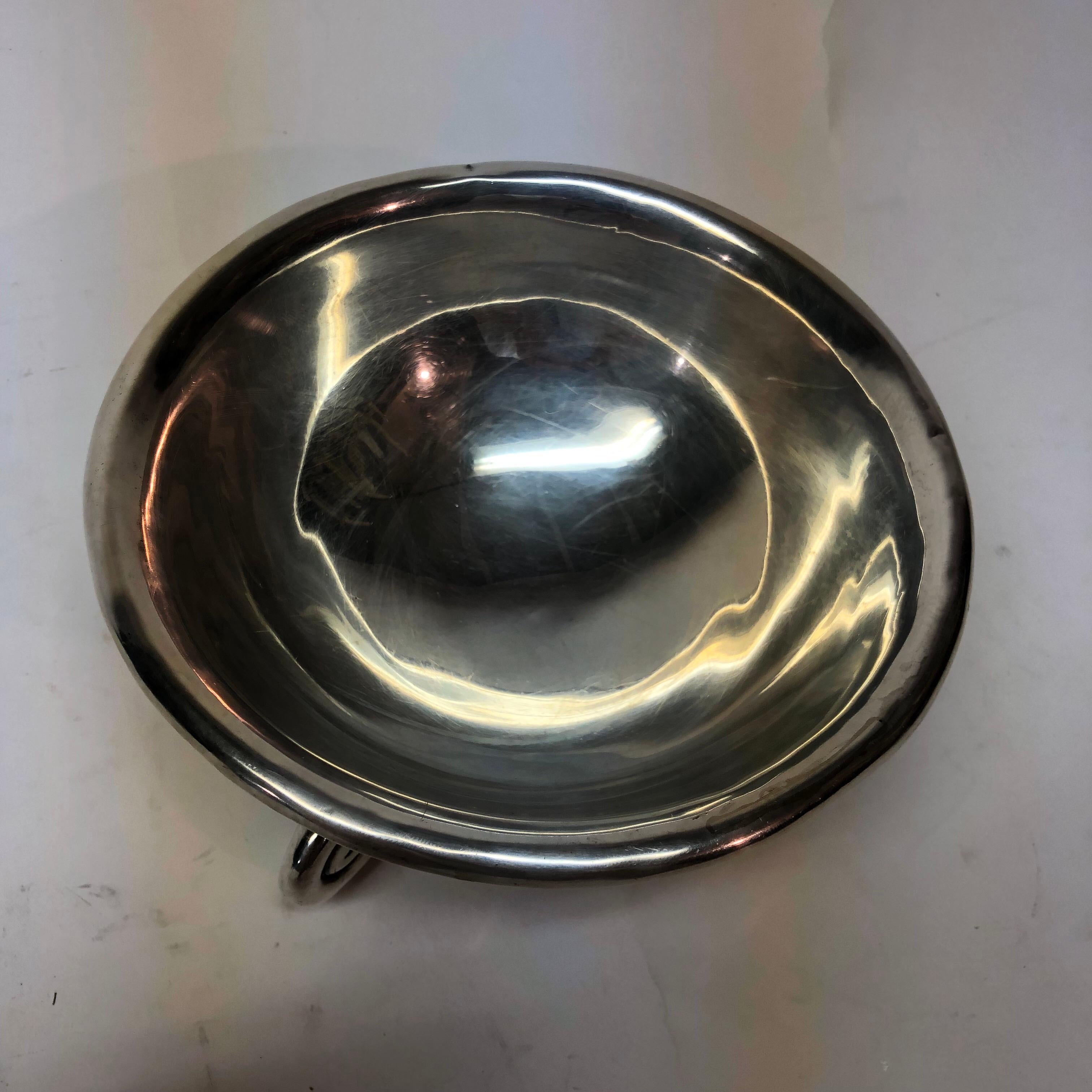 Sterling Silver Scroll-Footed Bowl 1