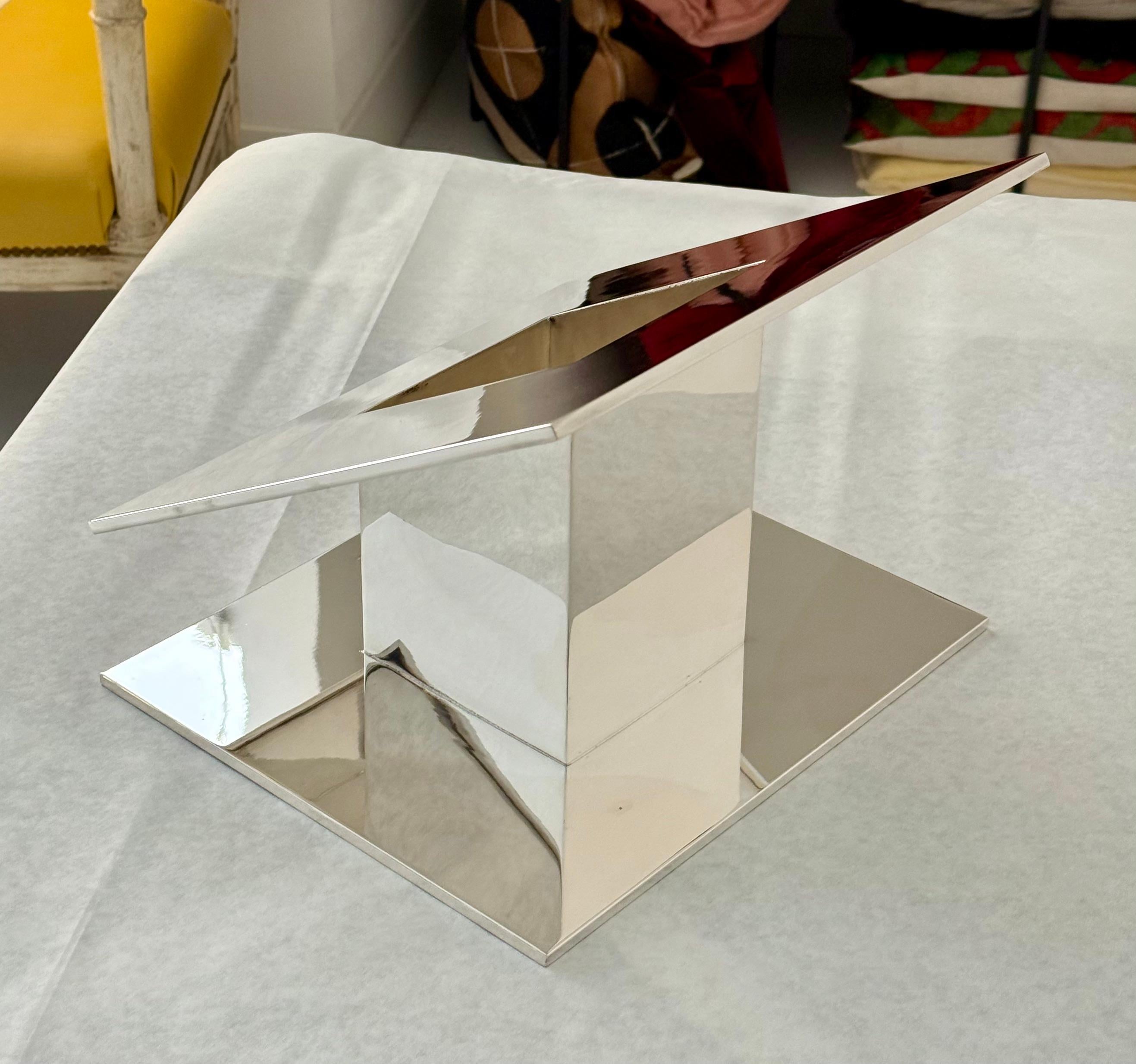 Sterling Silver Sculptural Vessel by Marco Zanini for Pampaloni, Italy In condizioni buone in vendita a Palm Desert, CA