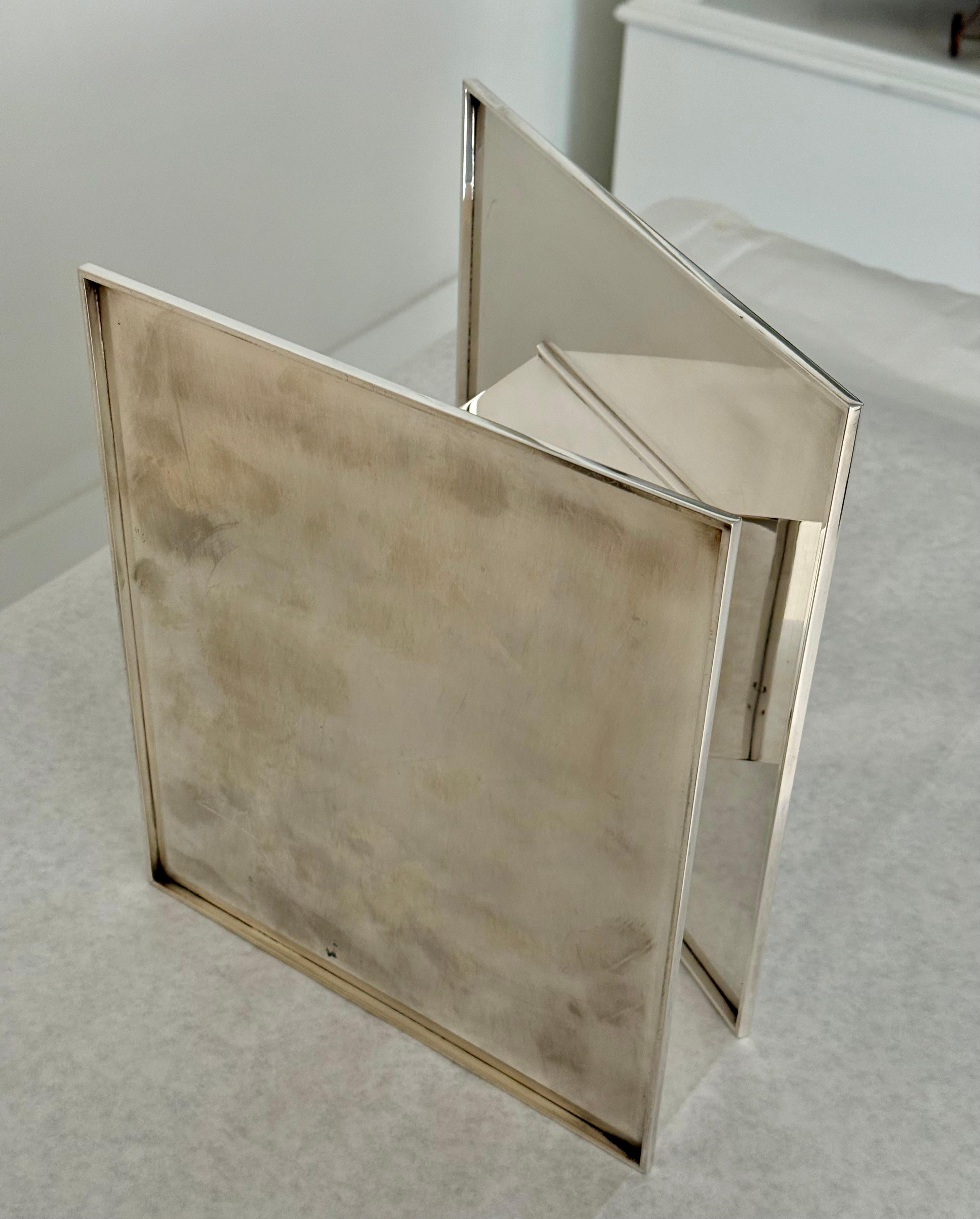 Fine XX secolo Sterling Silver Sculptural Vessel by Marco Zanini for Pampaloni, Italy in vendita