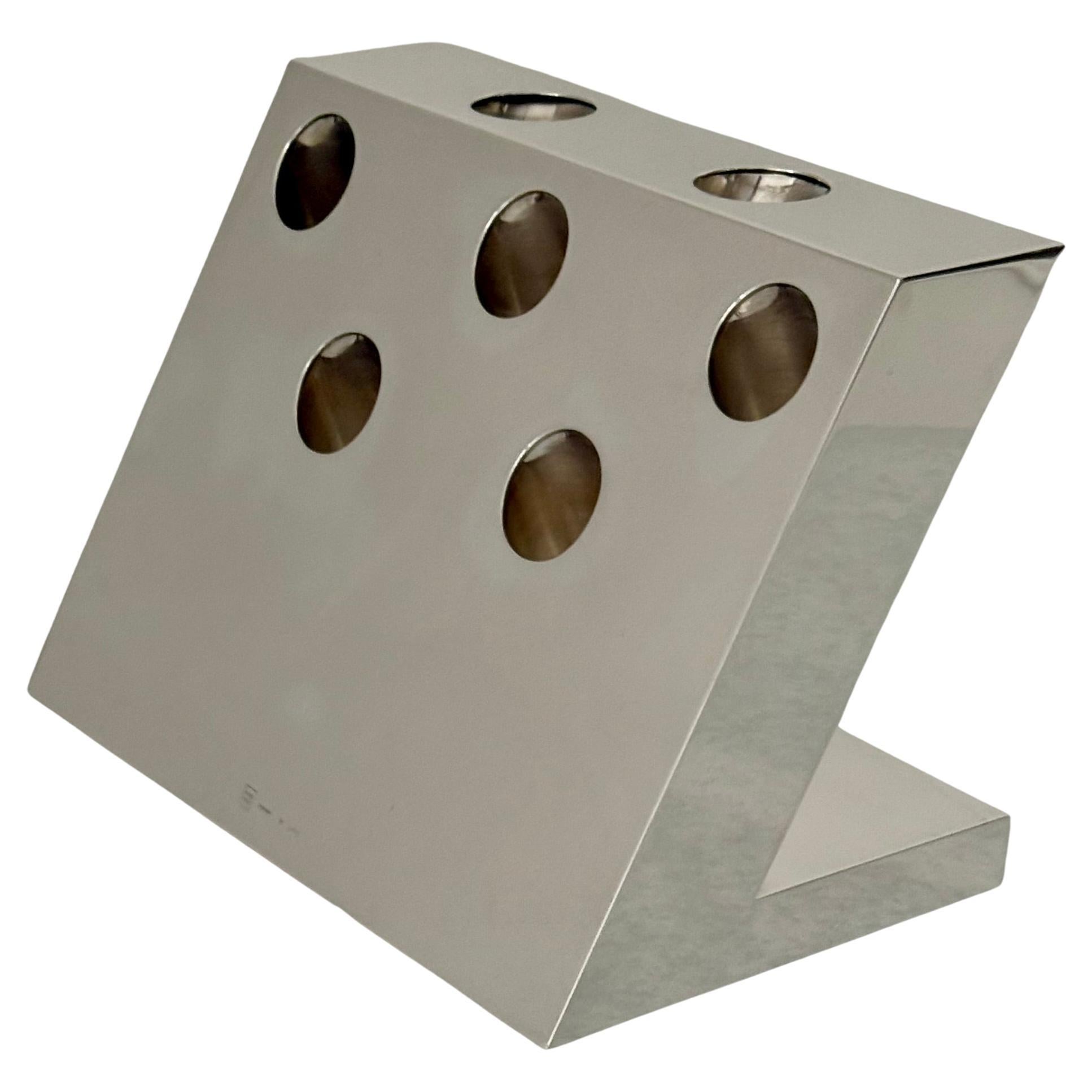 Sterling Silver Sculptural Vessel by Marco Zanini for Pampaloni, Italy