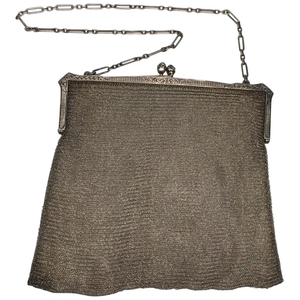 Sterling Silver S.E. Kaupe Chainmail Purse
