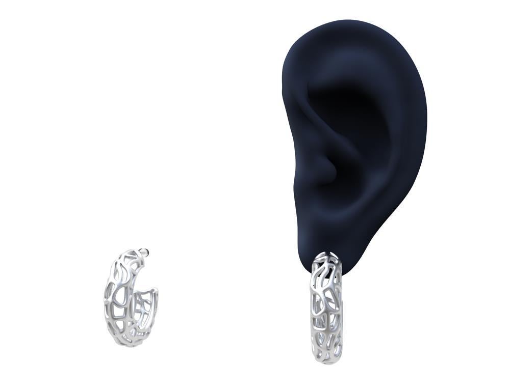 Ohrringe mit Seetang aus Sterlingsilber Damen im Angebot