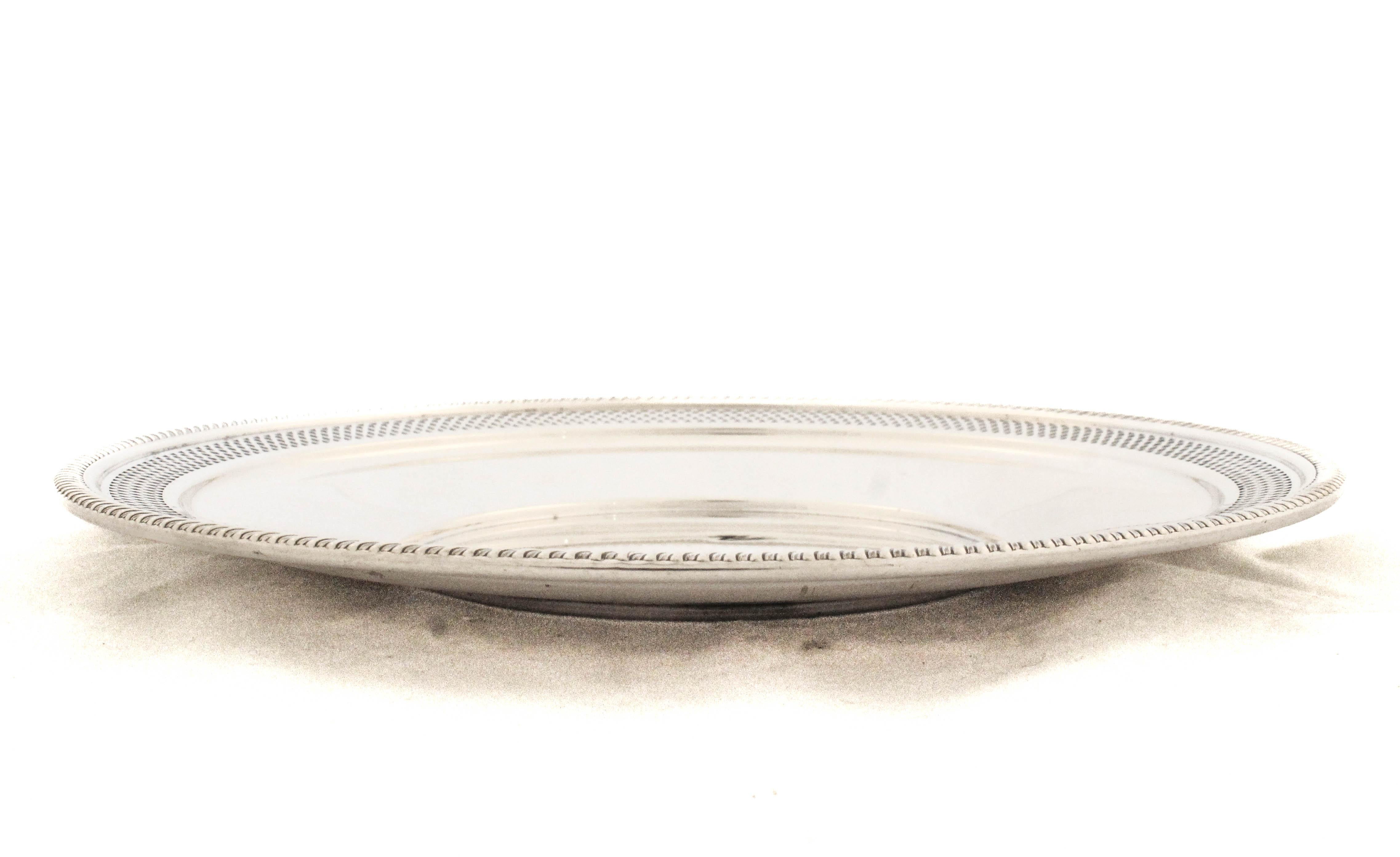Sterling Silver Serving Dish en Excelente estado para la venta en Brooklyn, NY