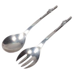 Sterling Silver Serving Fork and Spoon by Sanborns Mexico