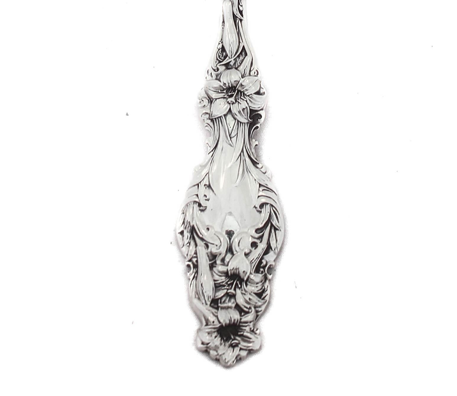 Sterling Silver Serving Fork In Excellent Condition For Sale In Brooklyn, NY