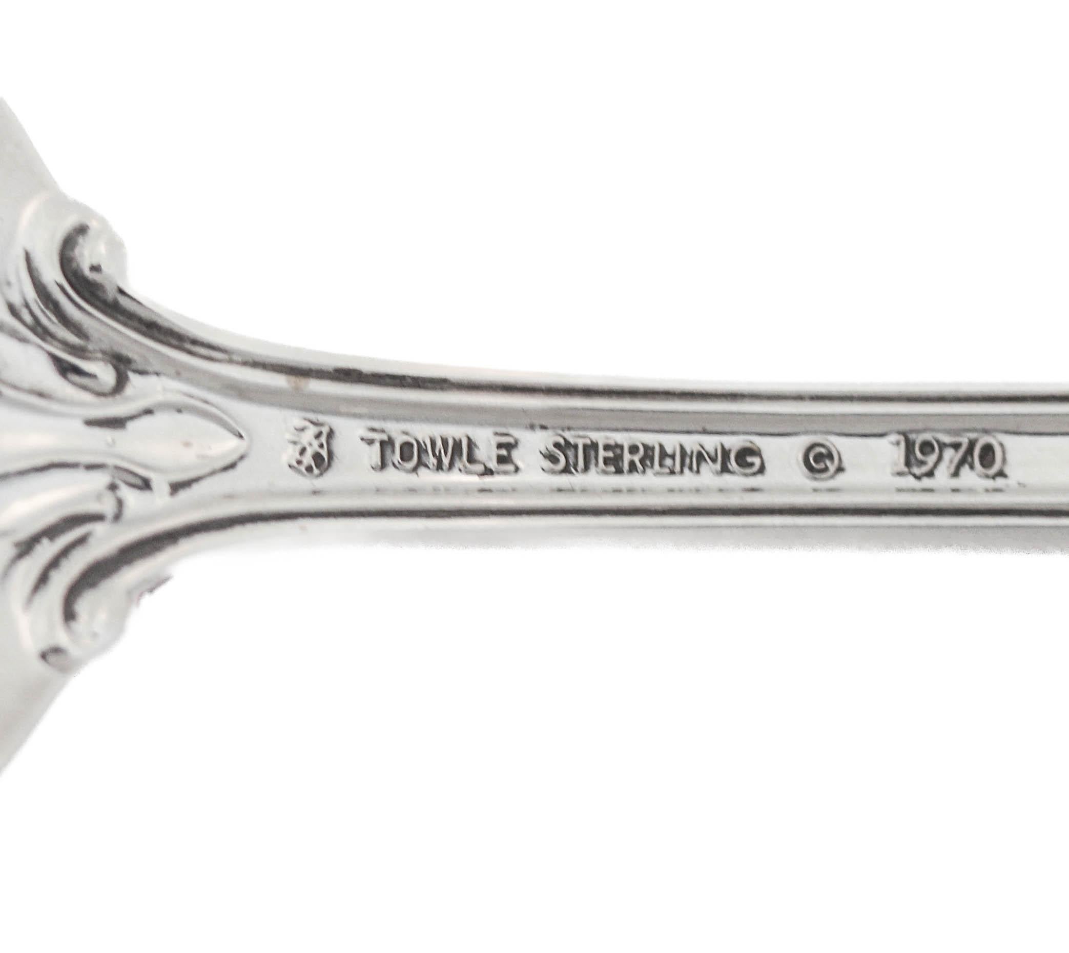 Late 20th Century Sterling Silver Serving Fork For Sale