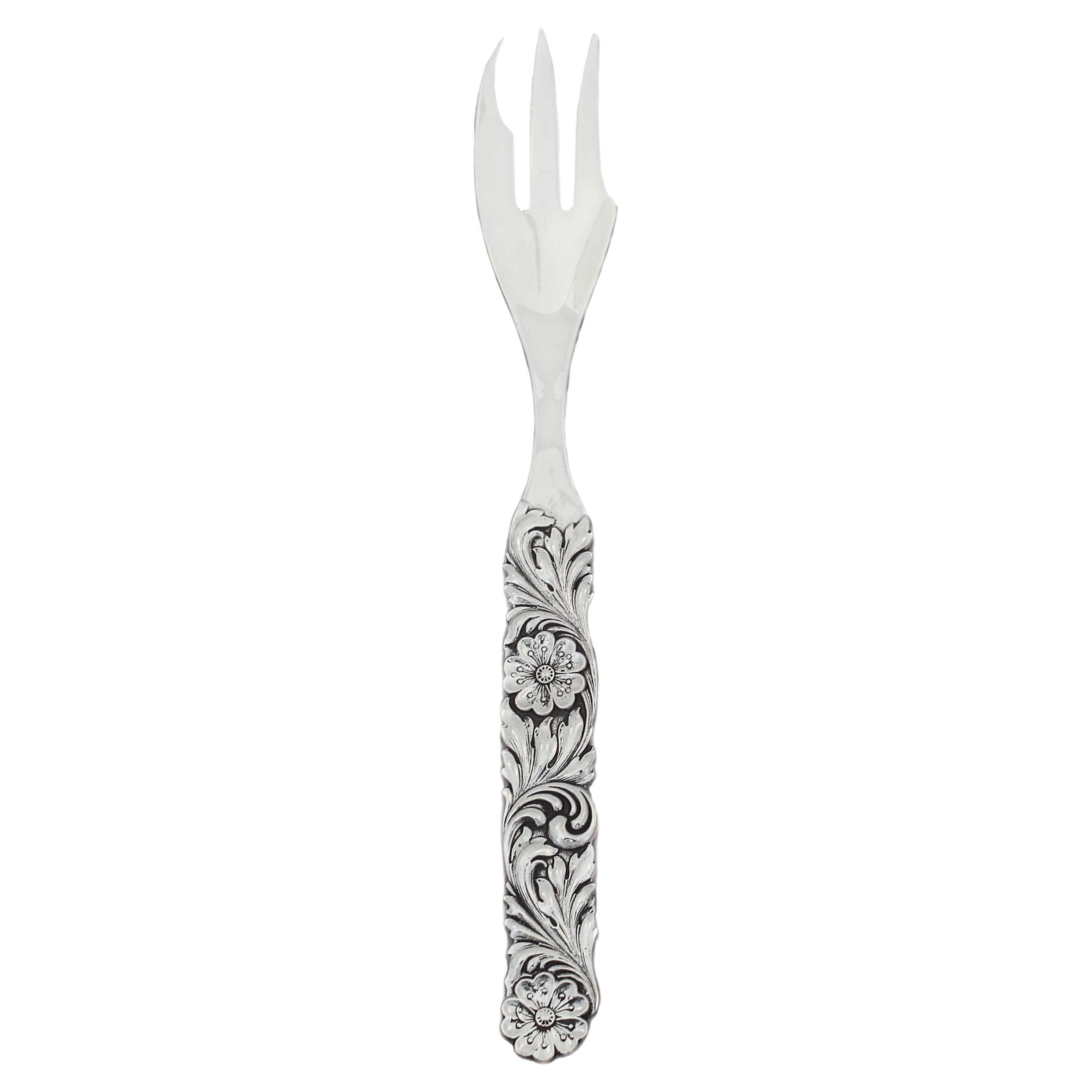 Sterling Silver Serving Fork For Sale