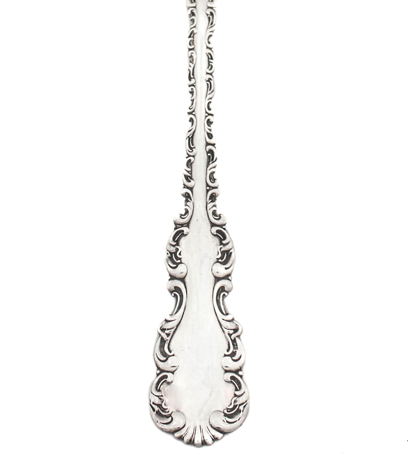 American Sterling Silver Serving Spoon For Sale