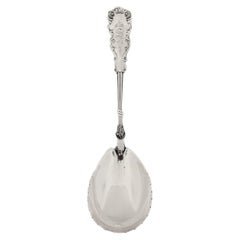 Cuchara para servir de plata de ley