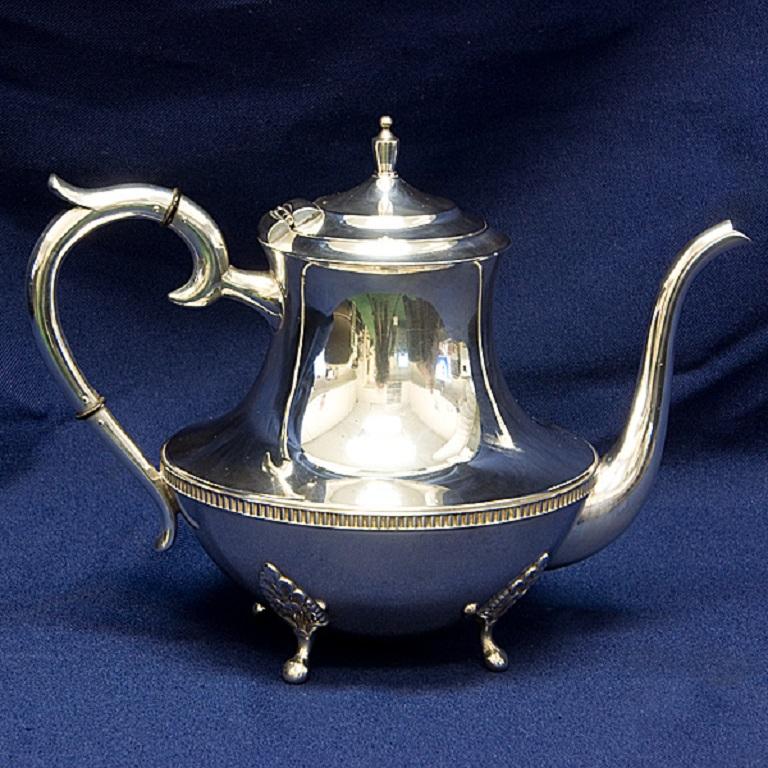 pilgrim silverplate teapot