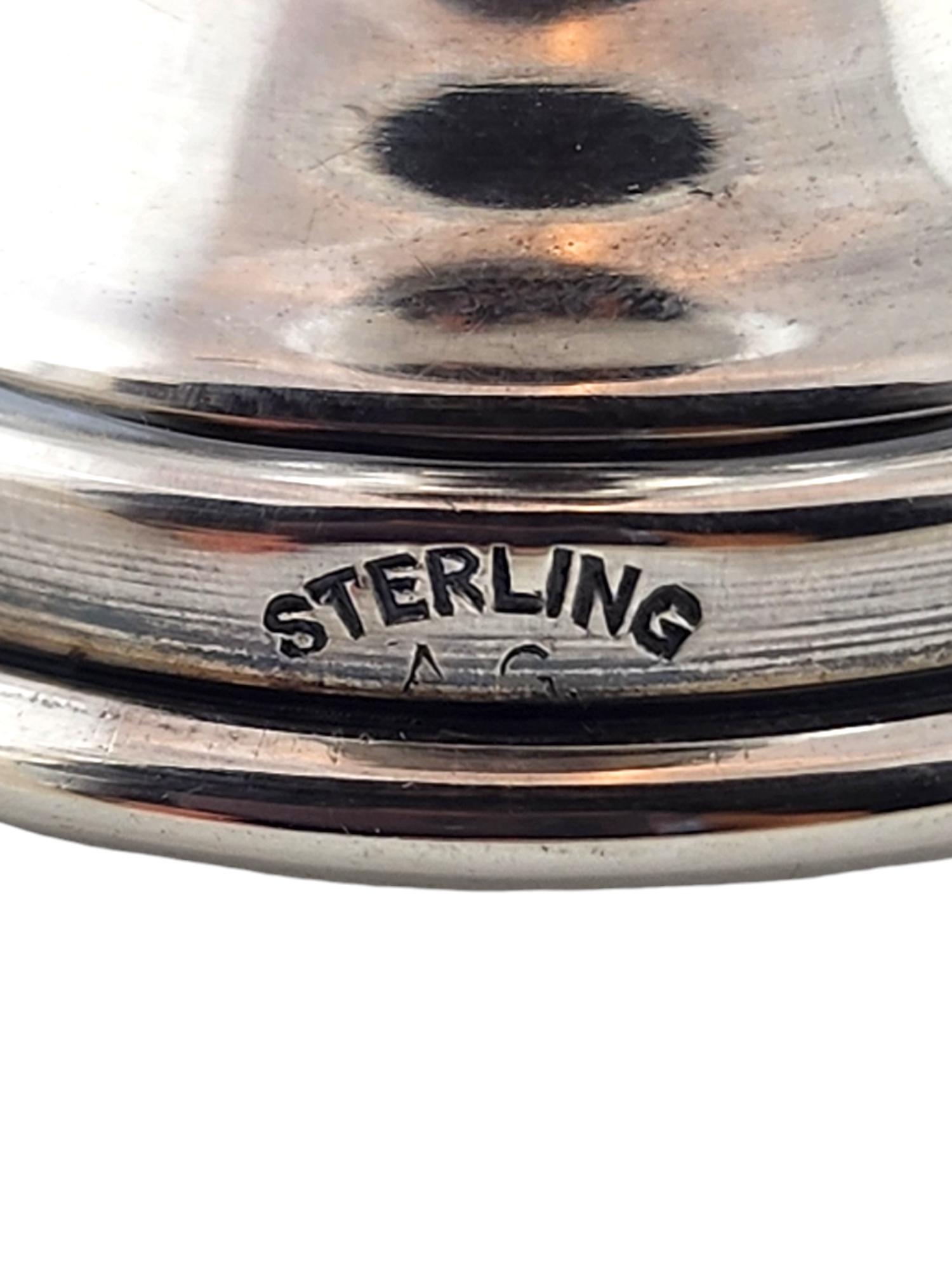 Set di 2 tazze Kiddush incise in argento Sterling #18712 in vendita 5