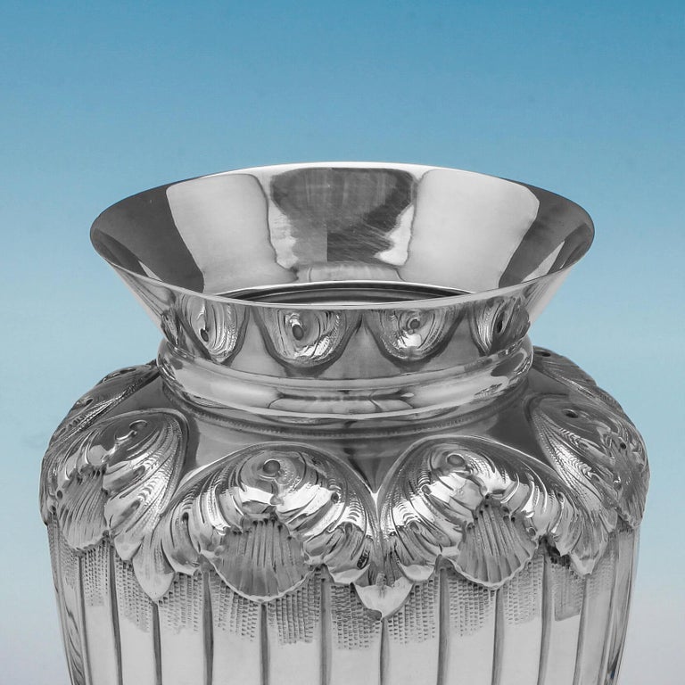 Sterling Silver Set Of Four Vases For Sale At 1stdibs