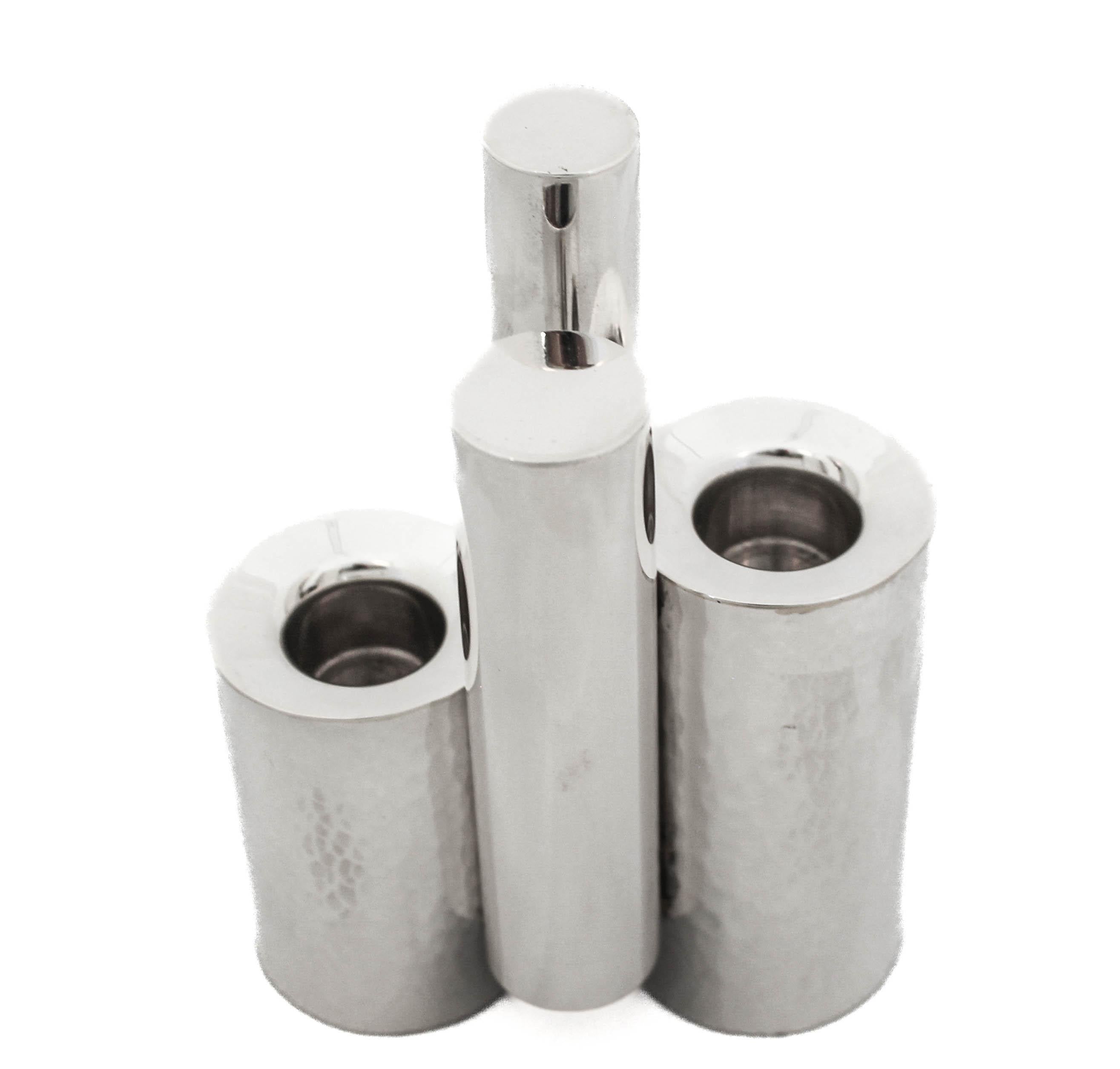 Israeliano Portacandele Shabbat in argento sterling in vendita