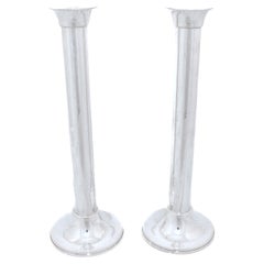 Candelabros de plata de ley para Shabat