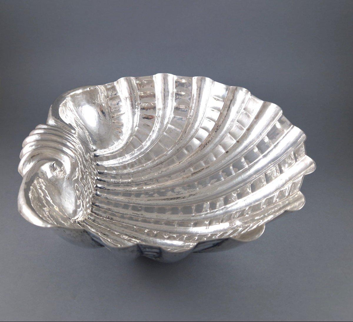 Sterling Silver Shell bowl In Excellent Condition For Sale In Saint-Ouen, FR