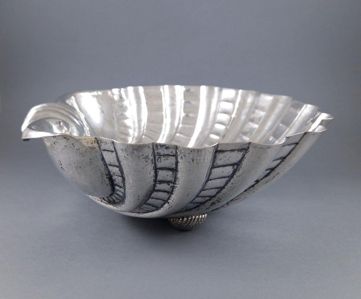 Late 20th Century Sterling Silver Shell bowl For Sale