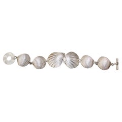 Sterling Silver, Shell Bracelet, Handmade, Italy