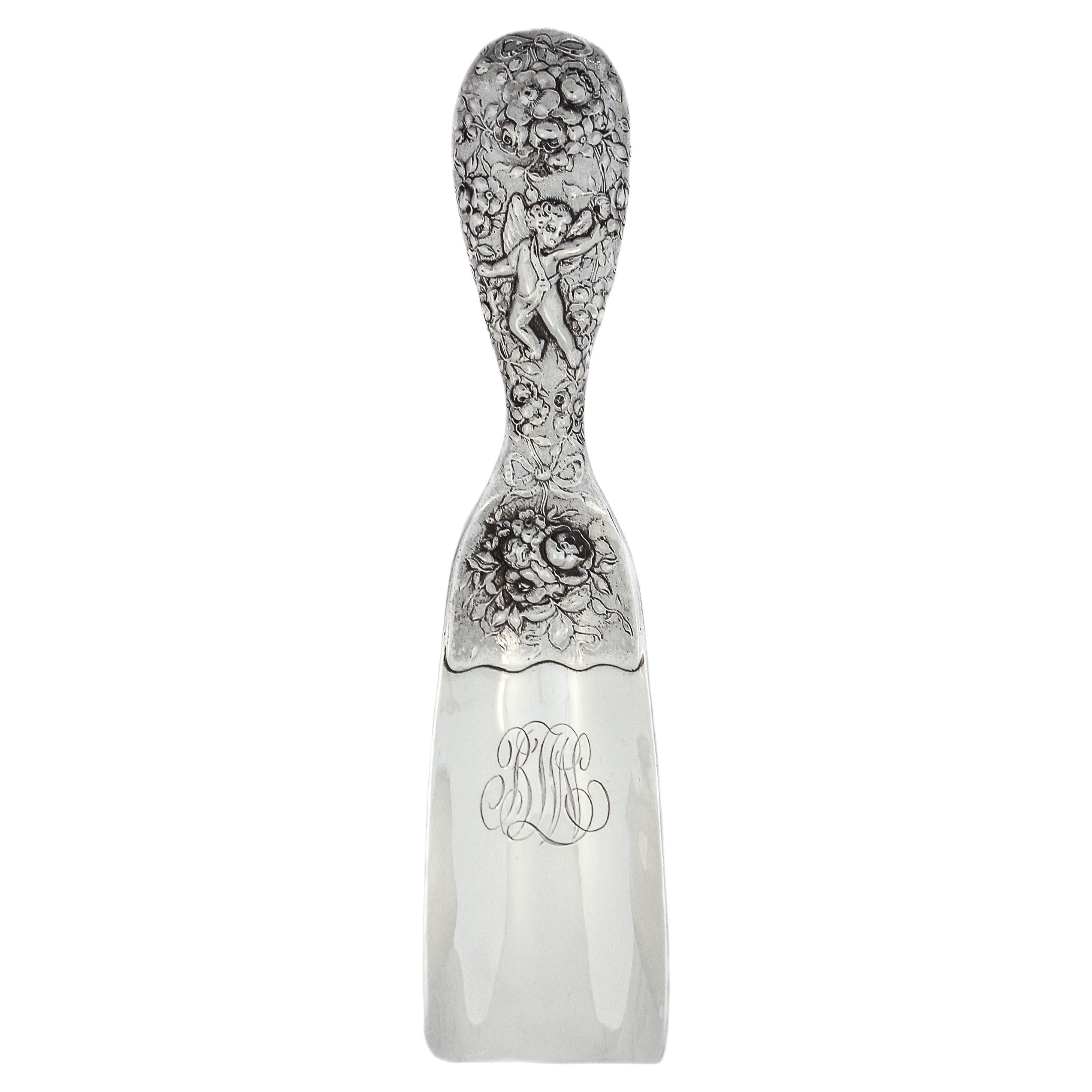 Sterling Silver Shoehorn, 1899 For Sale