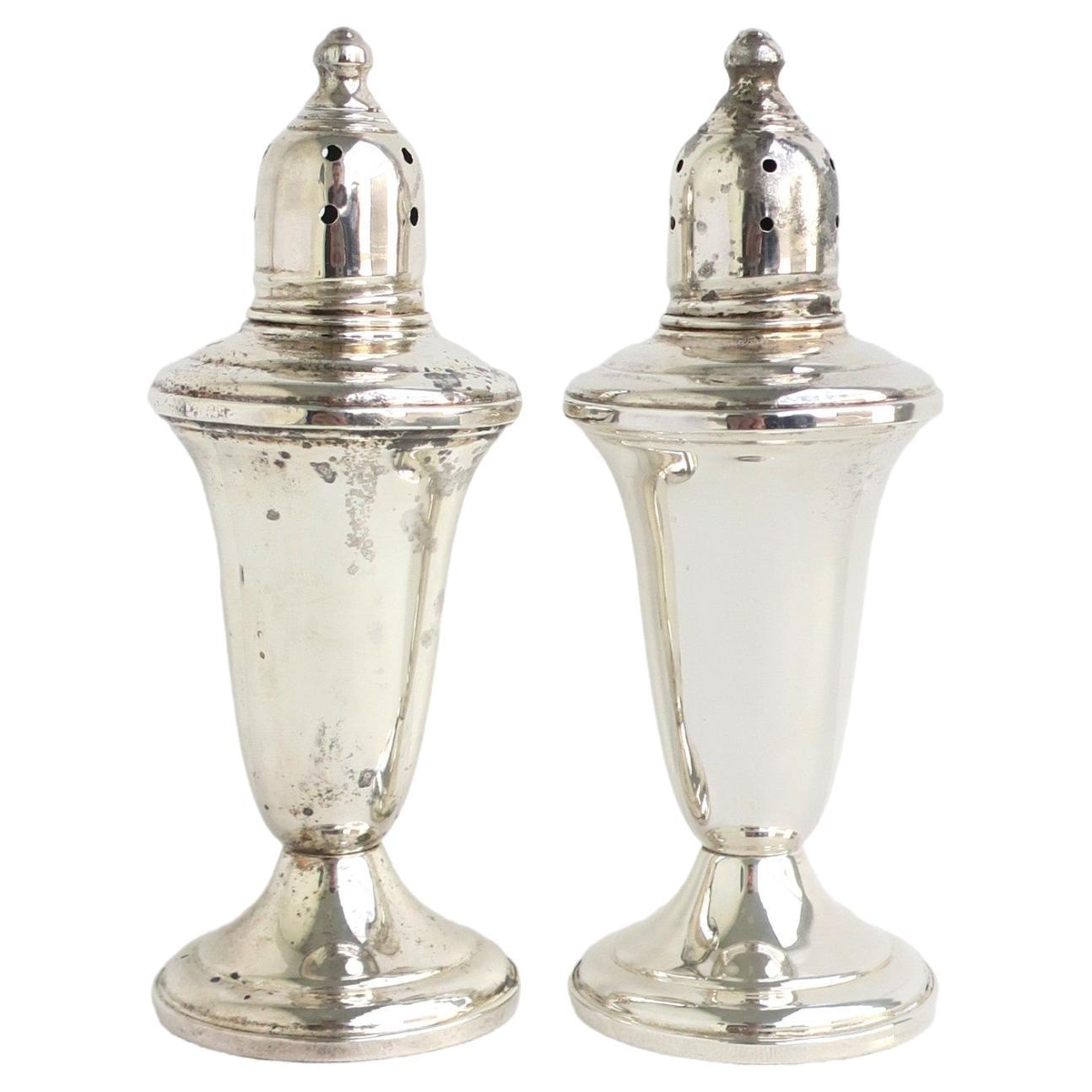 Sterling Silver Shreve Crump & Low, Salt and Pepper Shakers, Pair