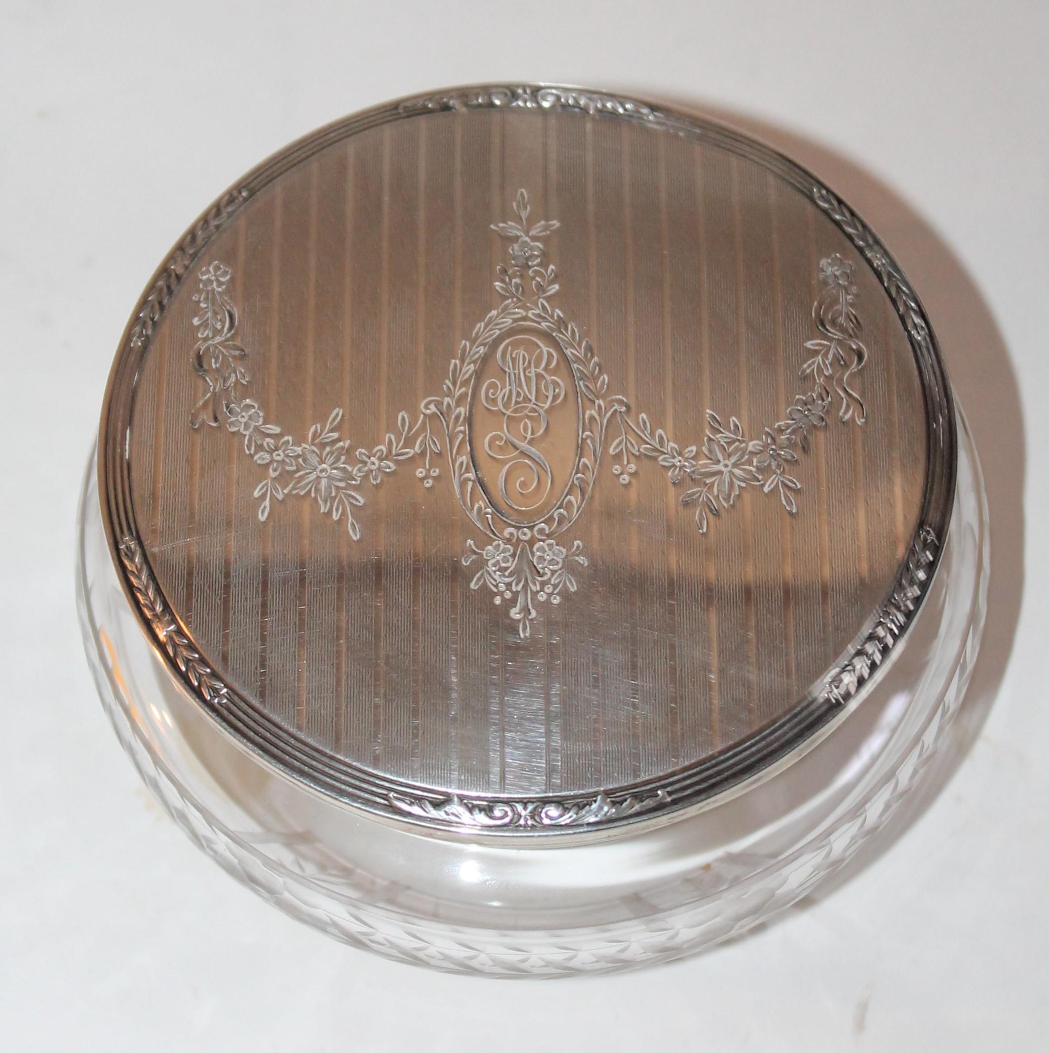 American Sterling Silver Signed Alvin Brush and Mirror Vanity Set, 4 Pieces For Sale