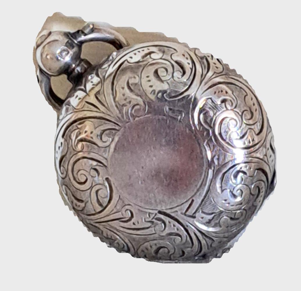 Estuche Soberano Único de Plata de Ley Edwardian 1910 Birmingham Inglés en venta