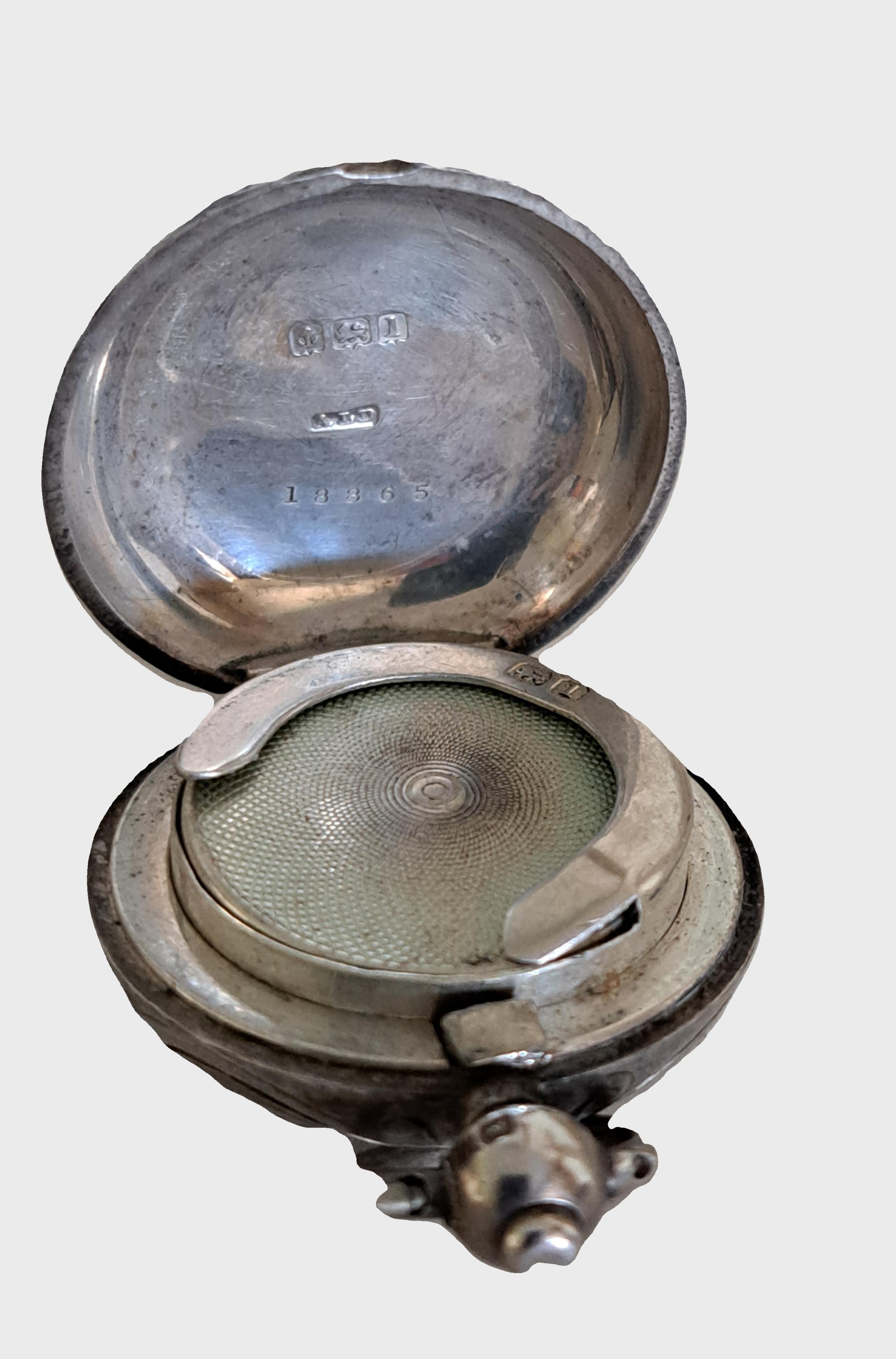 Estuche Soberano Único de Plata de Ley Edwardian 1910 Birmingham siglo XX en venta