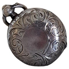 Estuche Soberano Único de Plata de Ley Edwardian 1910 Birmingham