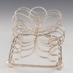 Sterling Silver Six Division Toast Rack London 1810