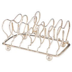Antique Sterling Silver Six Division Toast Rack London 1810
