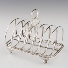 Portabevande a sei scomparti in argento Sterling Londra 1814