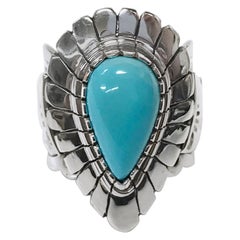 Sterling Silver Sleeping Beauty Turquoise Ring