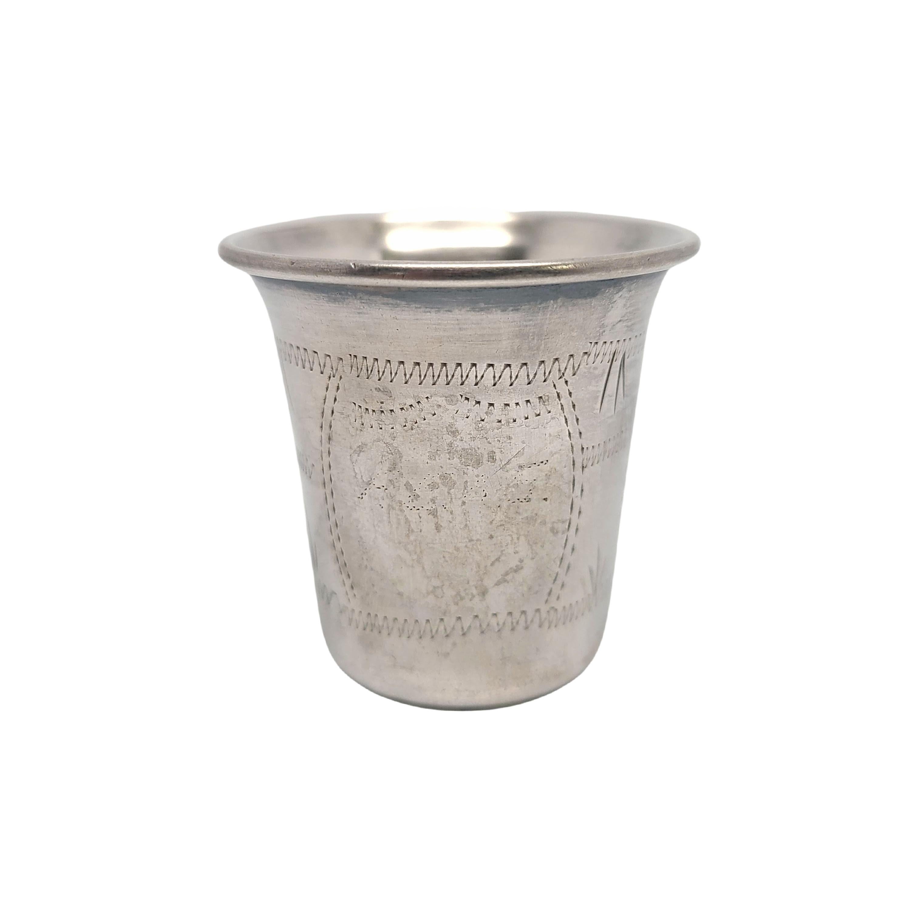 Sterling Silver Small 84 Kiddush Cup In Good Condition In Washington Depot, CT
