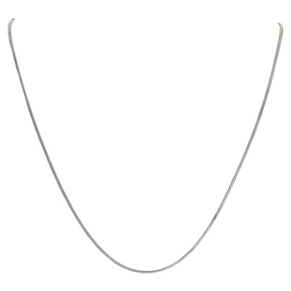 Sterling Silver Snake Chain Necklace 17 3/4" - 925